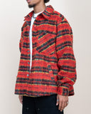 EPTM Side Slit Flannel - Tomato EPTM Side Slit Flannel - Tomato
