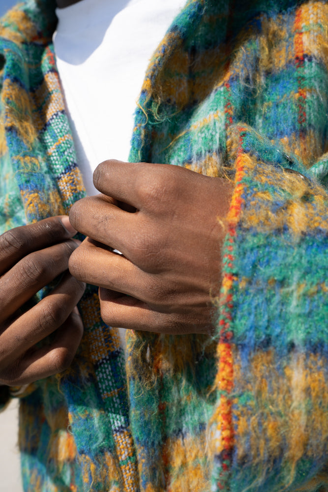 EPTM Side Slit Flannel - Teal EPTM Side Slit Flannel - Teal