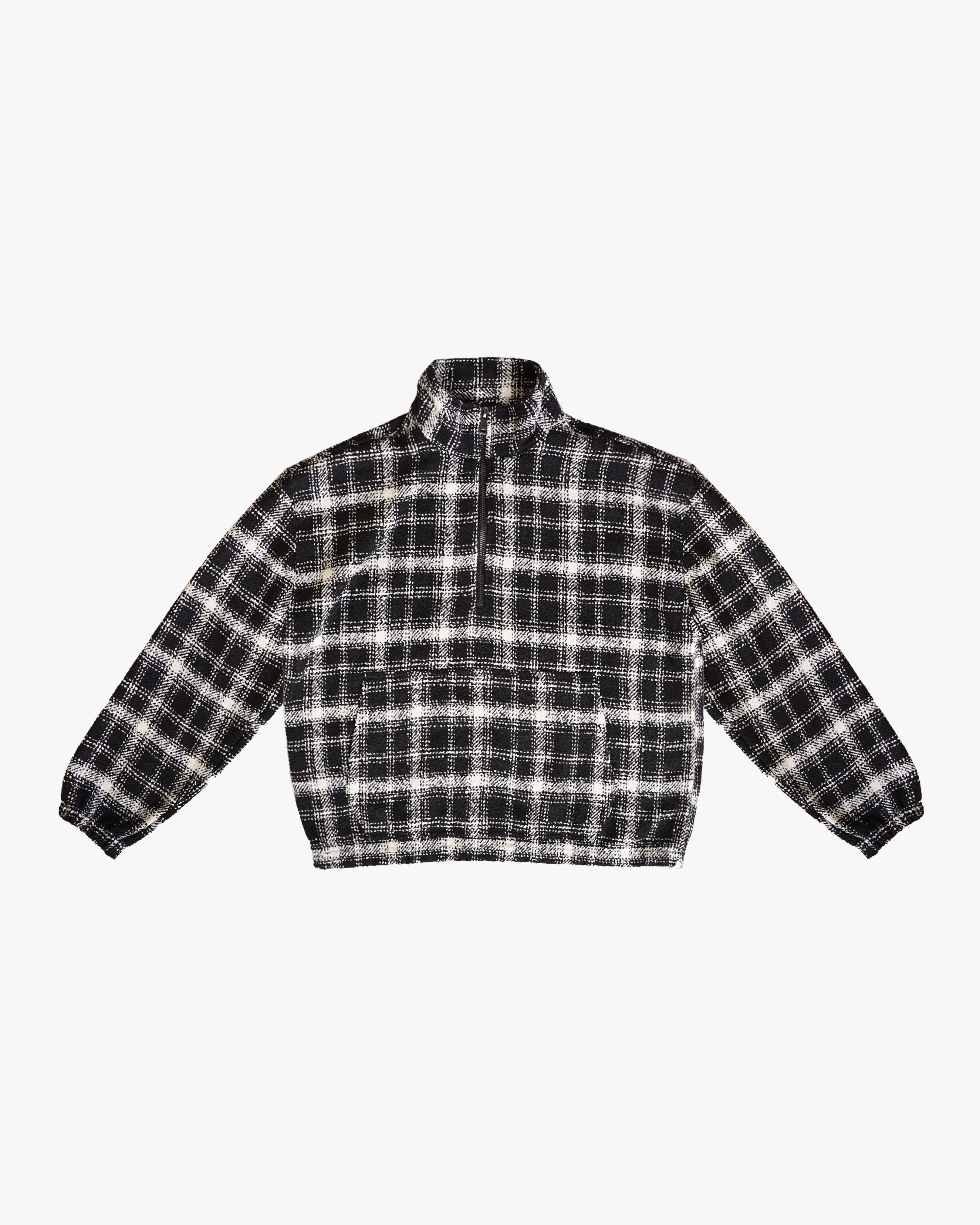 EPTM Flannel Half Zip Pullover - Black EPTM Flannel Half Zip Pullover - Black