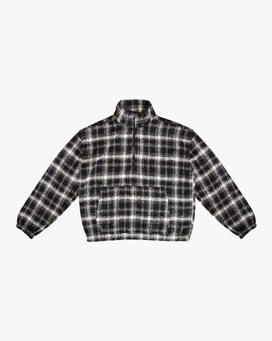 EPTM Flannel Half Zip Pullover - Black
