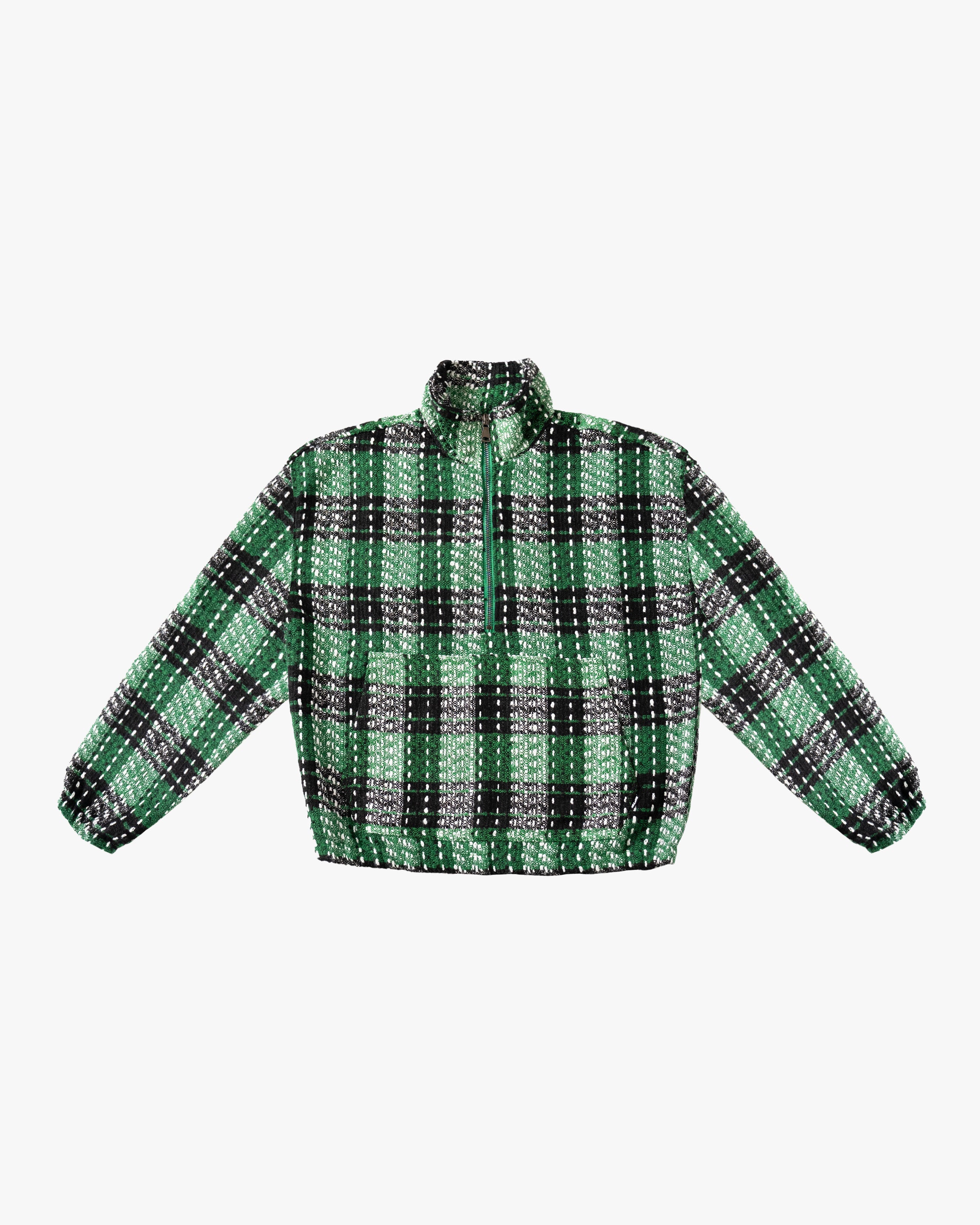 EPTM Flannel Half Zip Pullover - Green EPTM Flannel Half Zip Pullover - Green