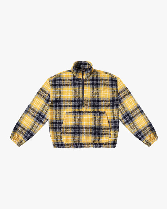 EPTM Flannel Half Zip Pullover - Yellow