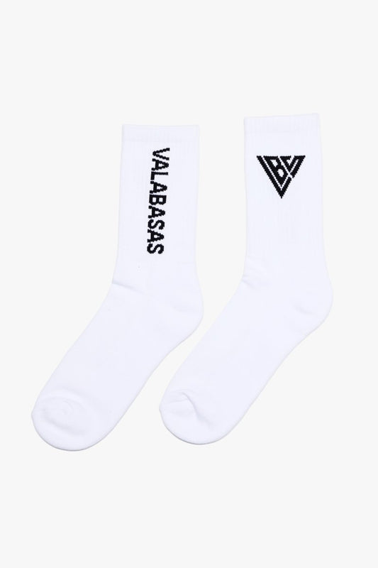 Footprint Socks White