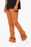 "FRITH”  STACKED FLARE JEAN TANGERINE "FRITH”  STACKED FLARE JEAN TANGERINE