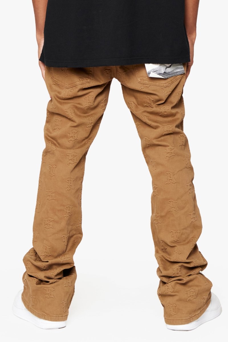 "FRITH”STACKED FLARE JEAN BROWN "FRITH”STACKED FLARE JEAN BROWN