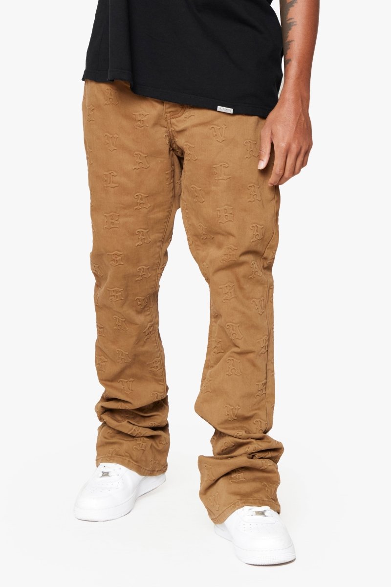 "FRITH”STACKED FLARE JEAN BROWN "FRITH”STACKED FLARE JEAN BROWN