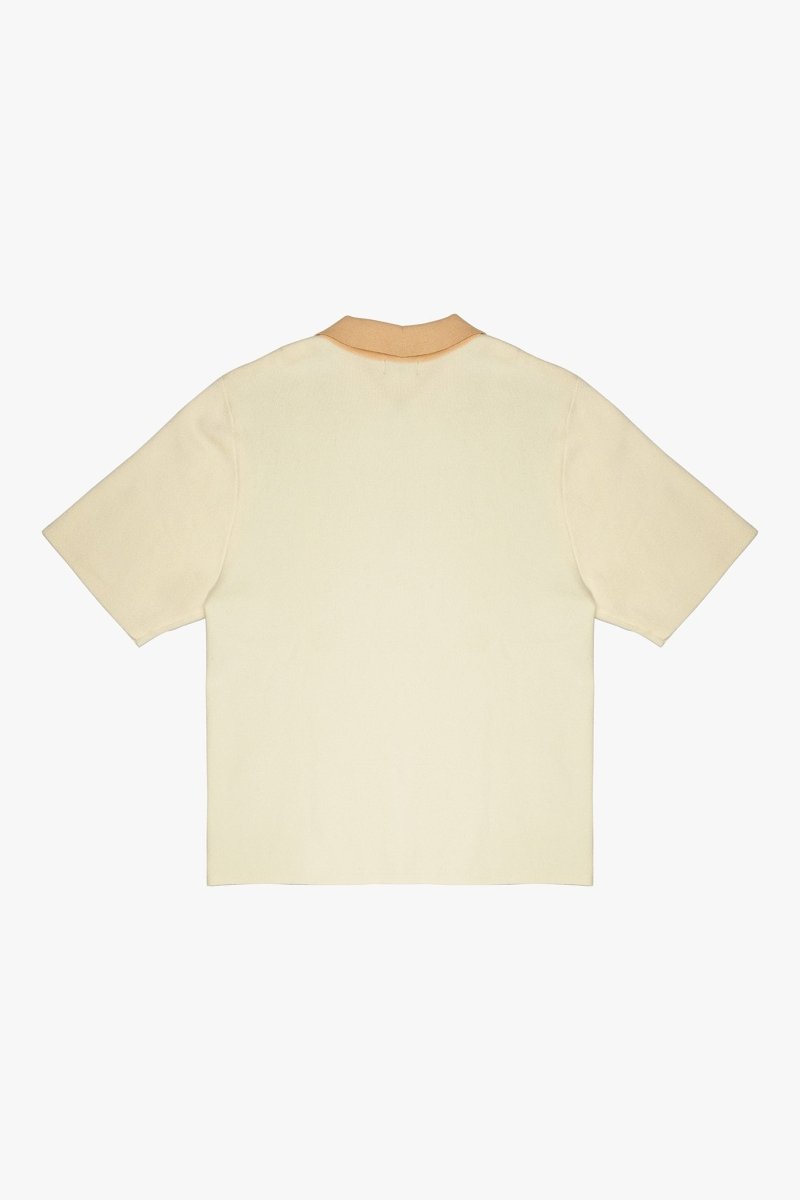 Getaway Woven Collar Half Zip Shirt Blue Getaway Woven Collar Half Zip Shirt Blue