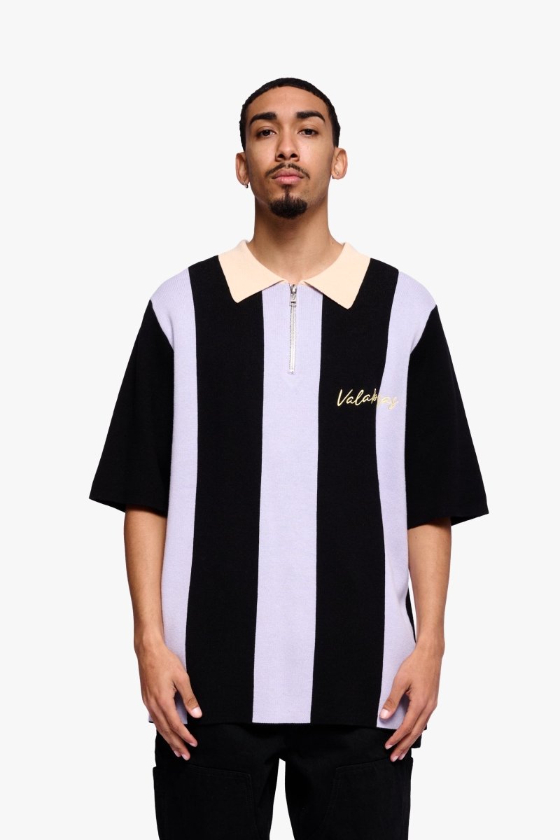 Getaway Woven Collar Half Zip Shirt Purple Getaway Woven Collar Half Zip Shirt Purple