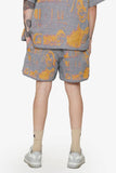 "GHOST HANDS" TAPESTRY SHORTS WHITE "GHOST HANDS" TAPESTRY SHORTS WHITE