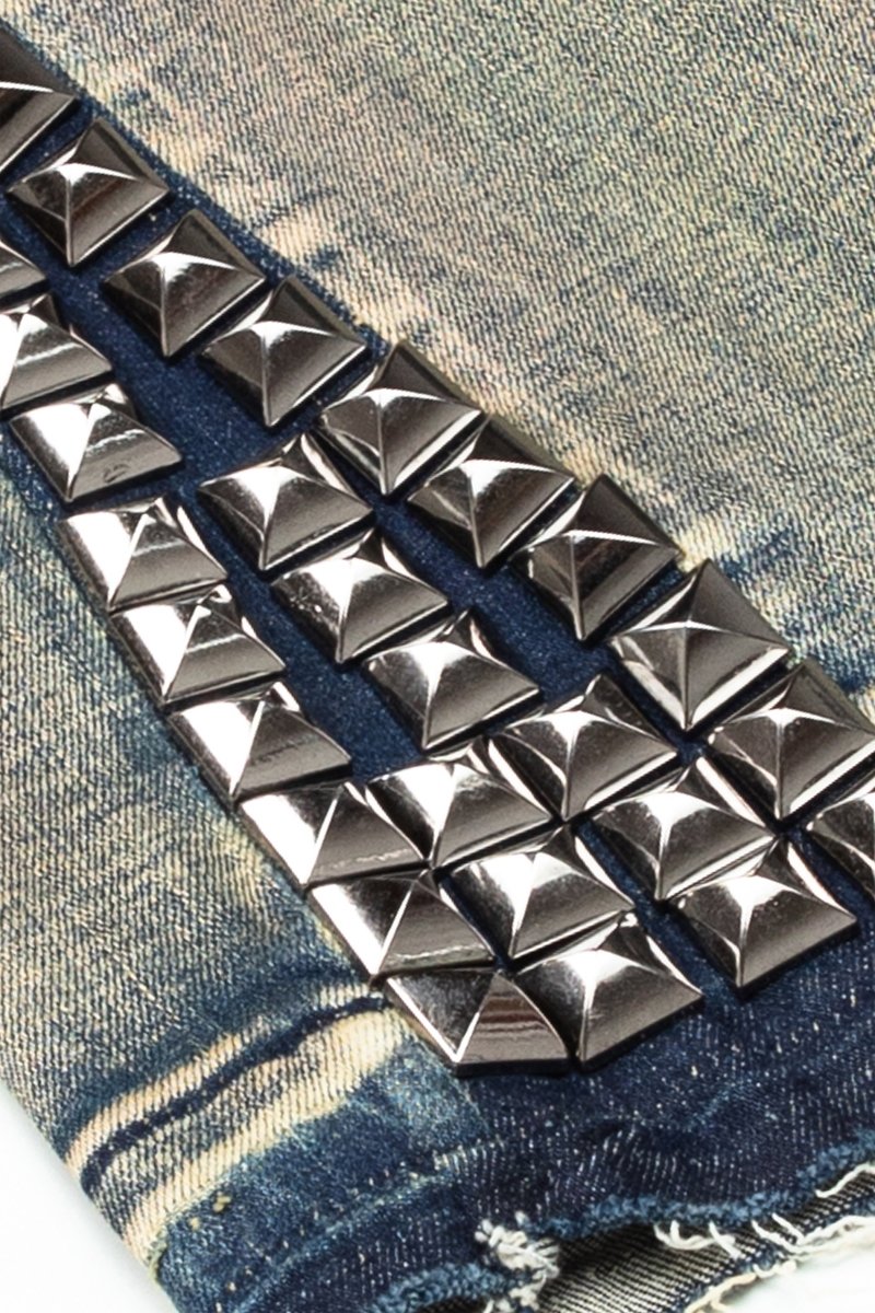 "GLAZ" STACKED FLARE JEAN LT BLUE WASH "GLAZ" STACKED FLARE JEAN LT BLUE WASH