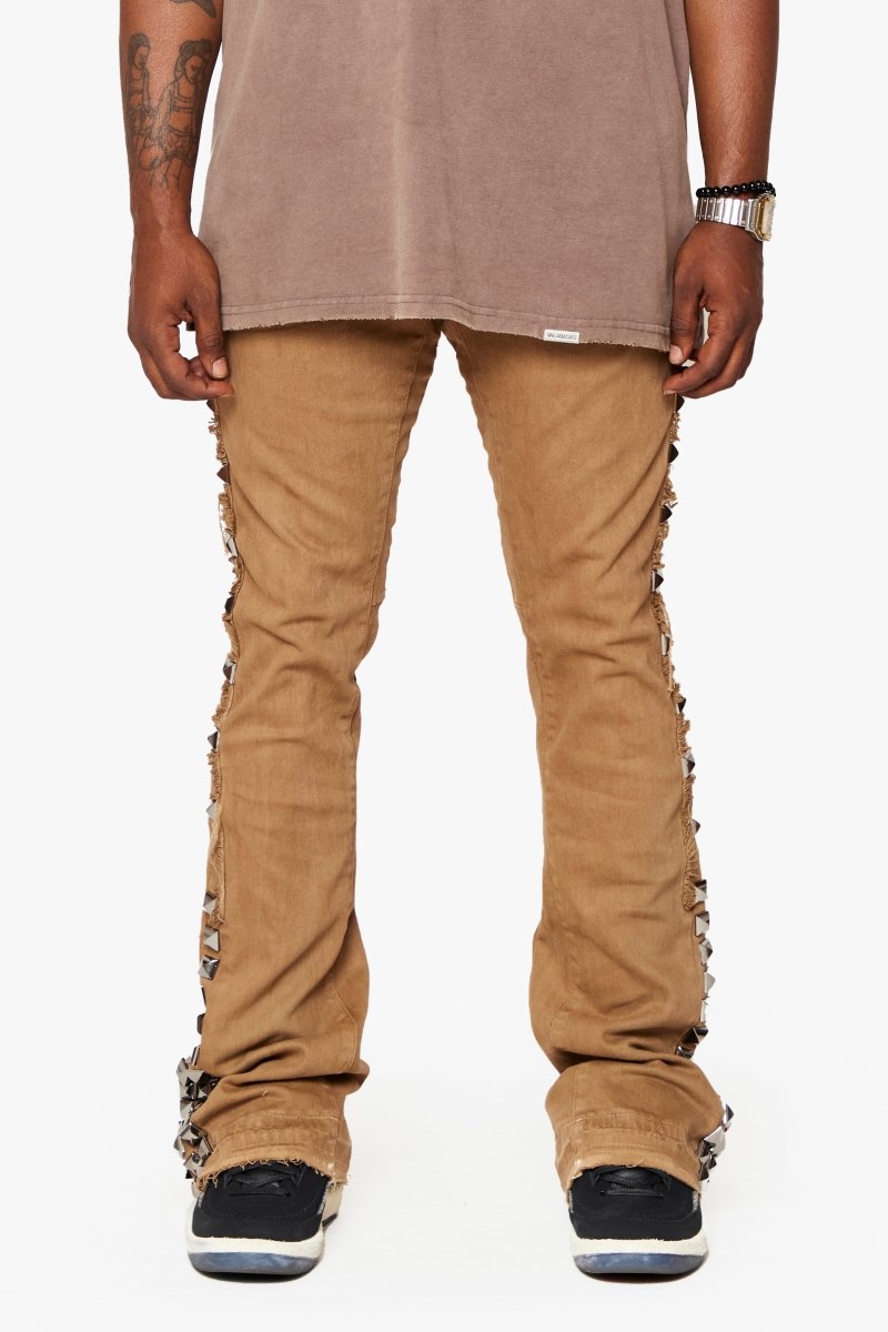 "GLAZ" STACKED FLARE JEAN SAND DRIFT "GLAZ" STACKED FLARE JEAN SAND DRIFT