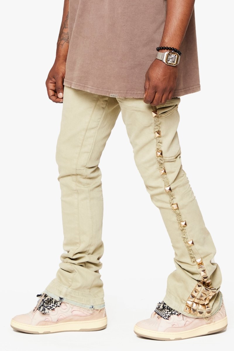 "GLAZ" STACKED FLARE JEAN SISAL "GLAZ" STACKED FLARE JEAN SISAL