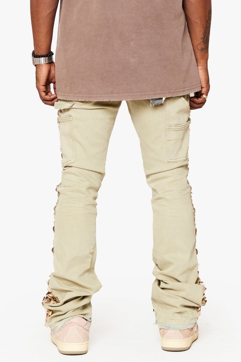 "GLAZ" STACKED FLARE JEAN SISAL "GLAZ" STACKED FLARE JEAN SISAL