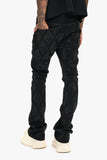 Glim Stacked Flare Jeans Black Glim Stacked Flare Jeans Black