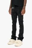 Glim Stacked Flare Jeans Black Glim Stacked Flare Jeans Black