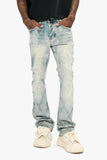 Glim Stacked Flare Jeans Vintage Wash Glim Stacked Flare Jeans Vintage Wash