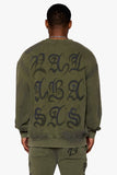 "GLYPHIQUE" LONG SLEEVE OLIVE "GLYPHIQUE" LONG SLEEVE OLIVE