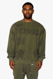 "GLYPHIQUE" LONG SLEEVE OLIVE "GLYPHIQUE" LONG SLEEVE OLIVE
