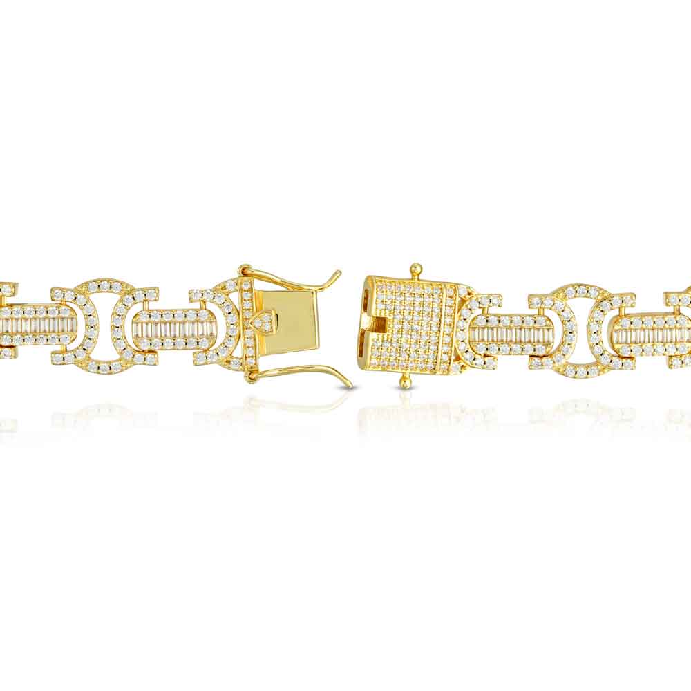 Diamond Baguette Byzantine Bracelet Diamond Baguette Byzantine Bracelet