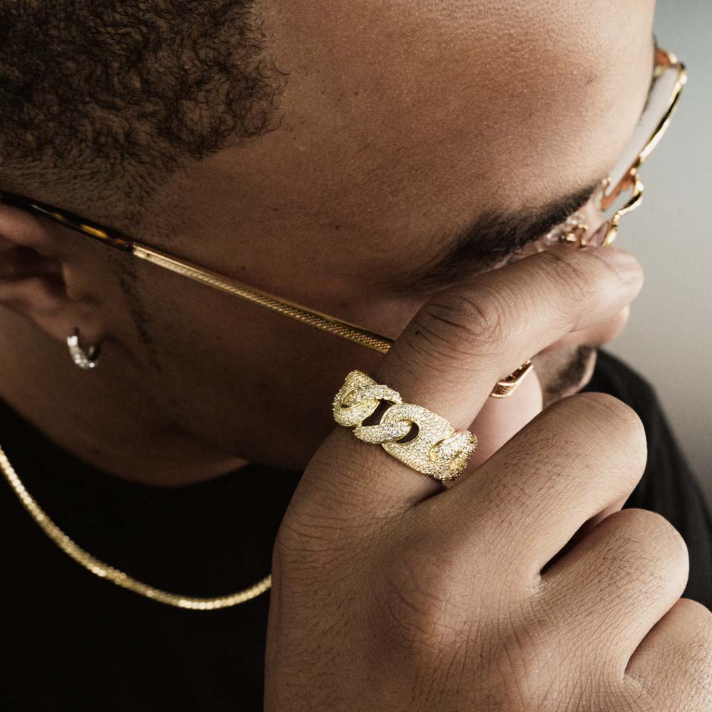 Diamond Puff Cuban Ring Diamond Puff Cuban Ring