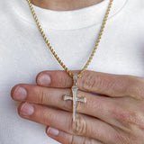 10k Solid Gold Diamond Nail Cross Pendant (.15 CTW) 10k Solid Gold Diamond Nail Cross Pendant (.15 CTW)