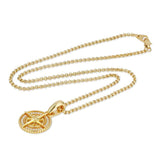 Diamond Compass Necklace Pendant & Cable Chain Diamond Compass Necklace Pendant & Cable Chain