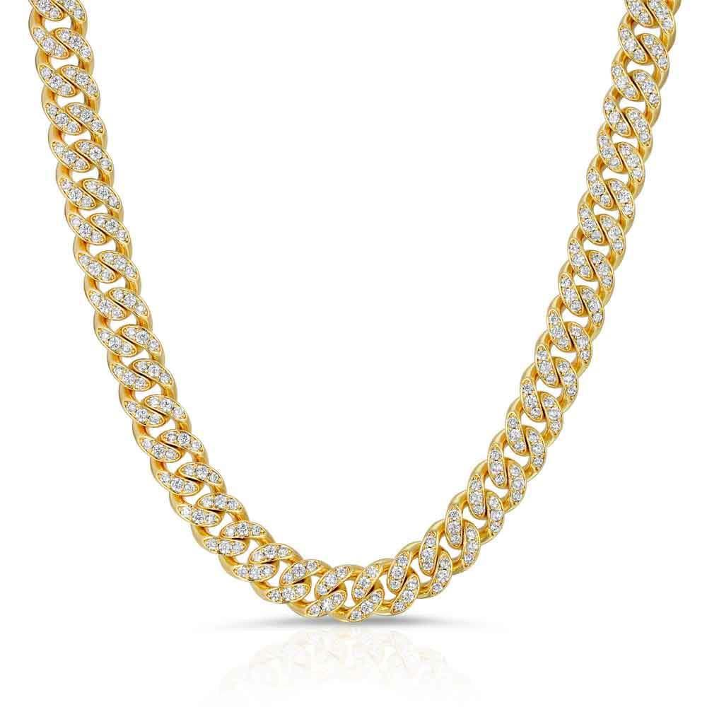 Diamond Cuban Link Chain 8mm Diamond Cuban Link Chain 8mm