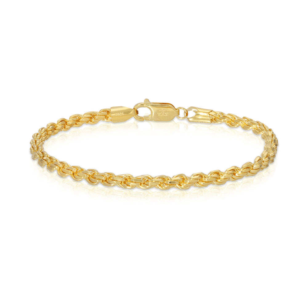 Vermeil Rope Bracelet 4mm Vermeil Rope Bracelet 4mm