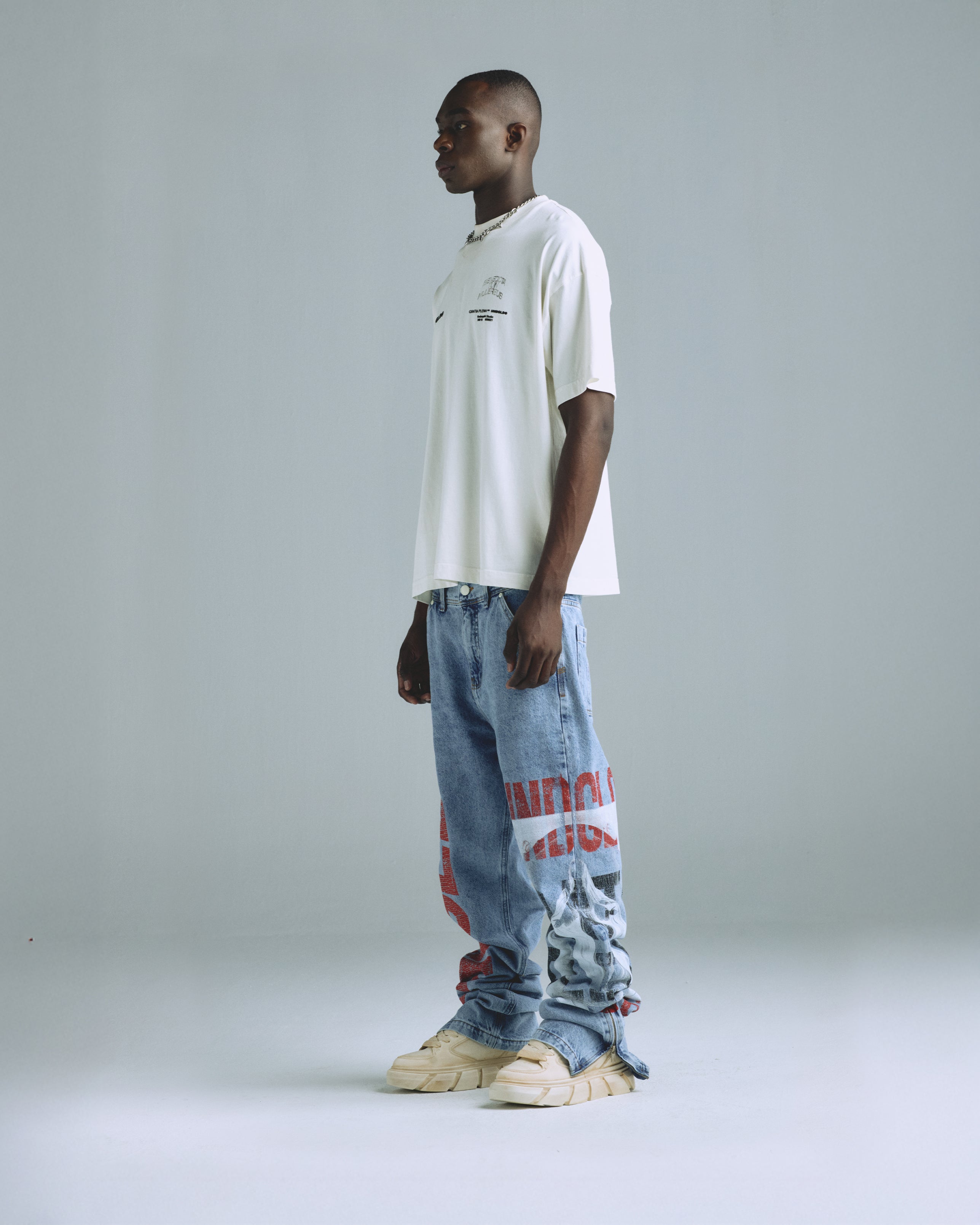 Gratia Plena Benedicta Tshirt White Gratia Plena Benedicta Tshirt White