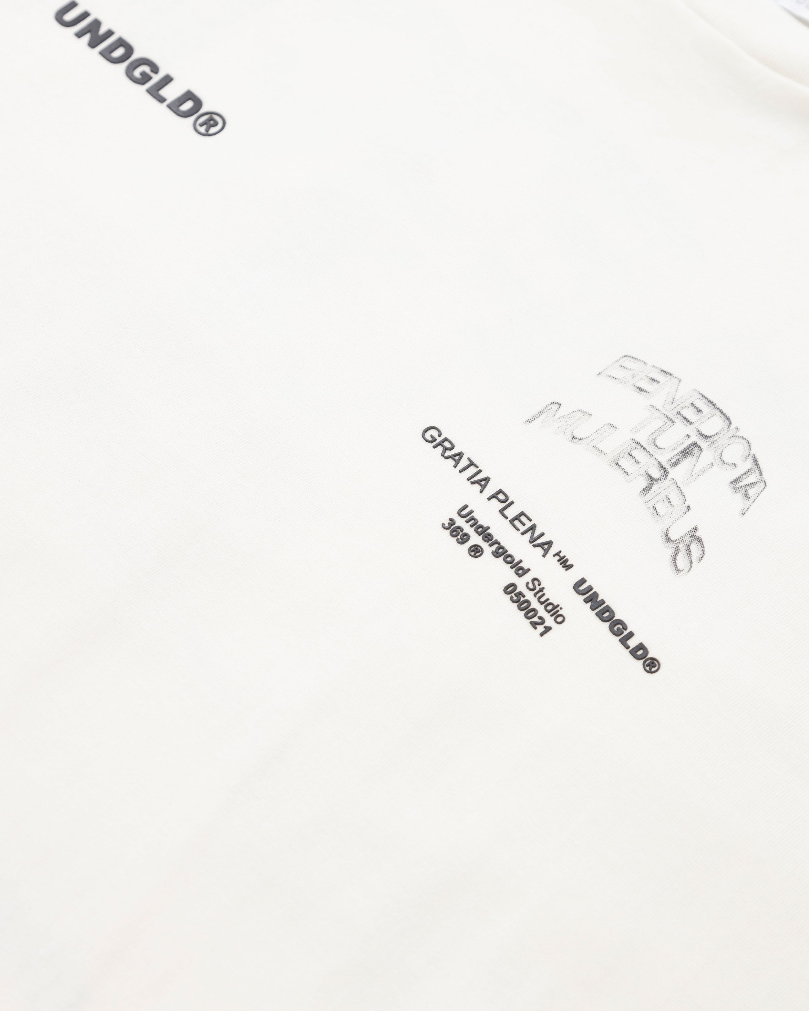 Gratia Plena Benedicta Tshirt White Gratia Plena Benedicta Tshirt White