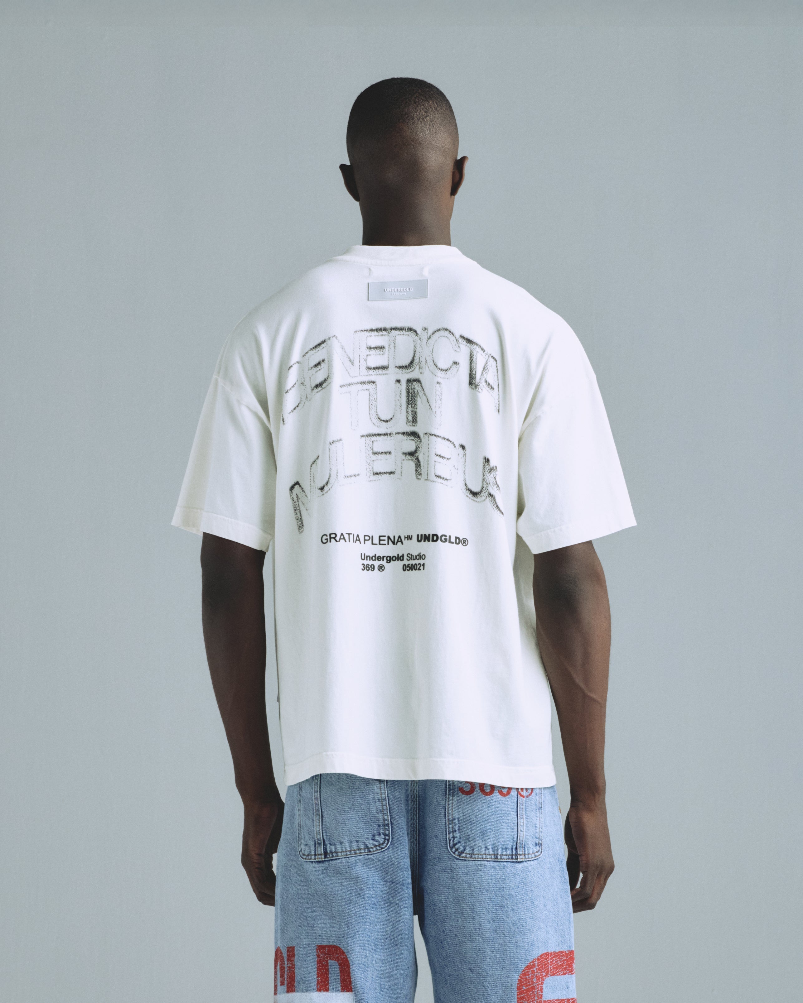 Gratia Plena Benedicta Tshirt White Gratia Plena Benedicta Tshirt White