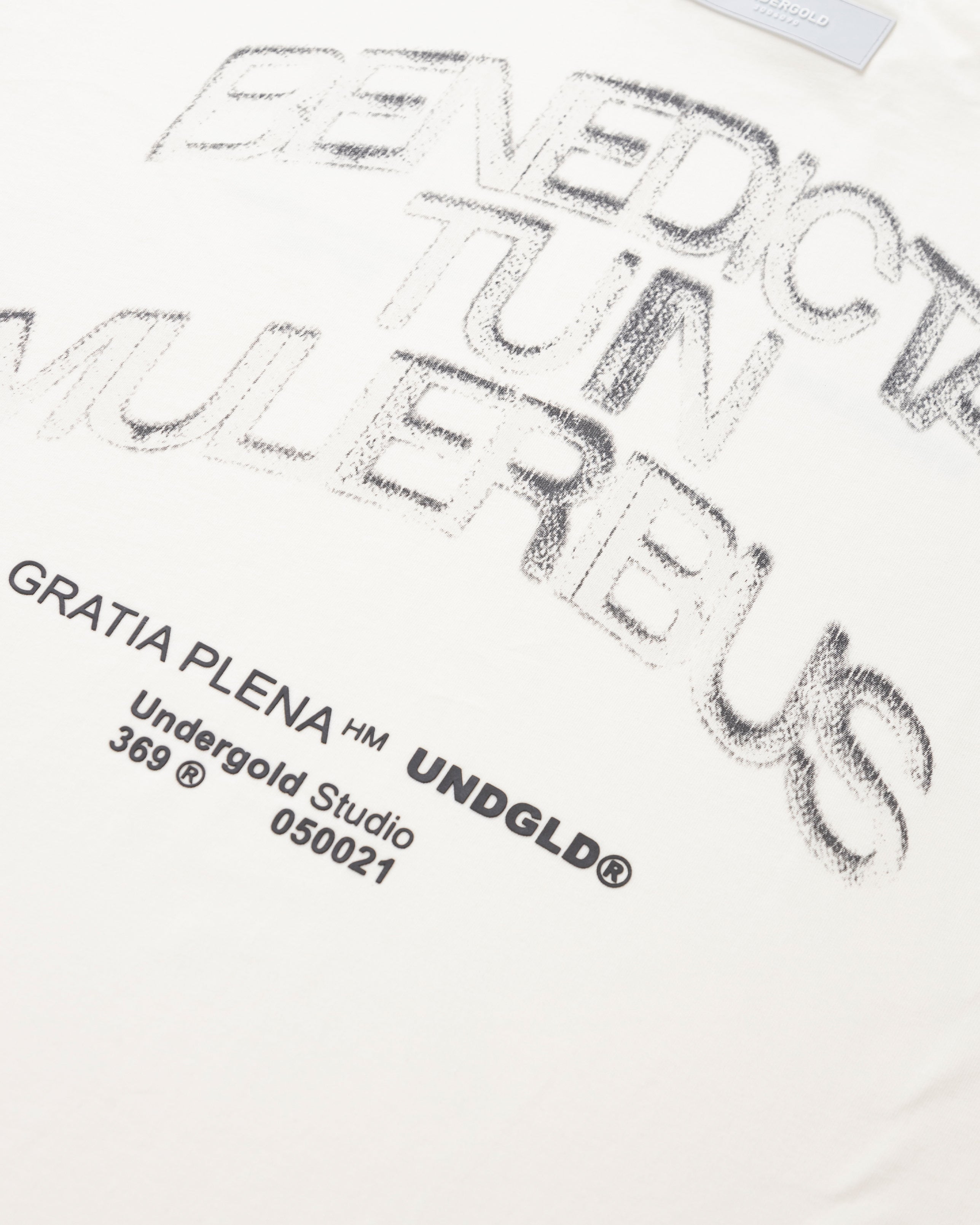 Gratia Plena Benedicta Tshirt White Gratia Plena Benedicta Tshirt White