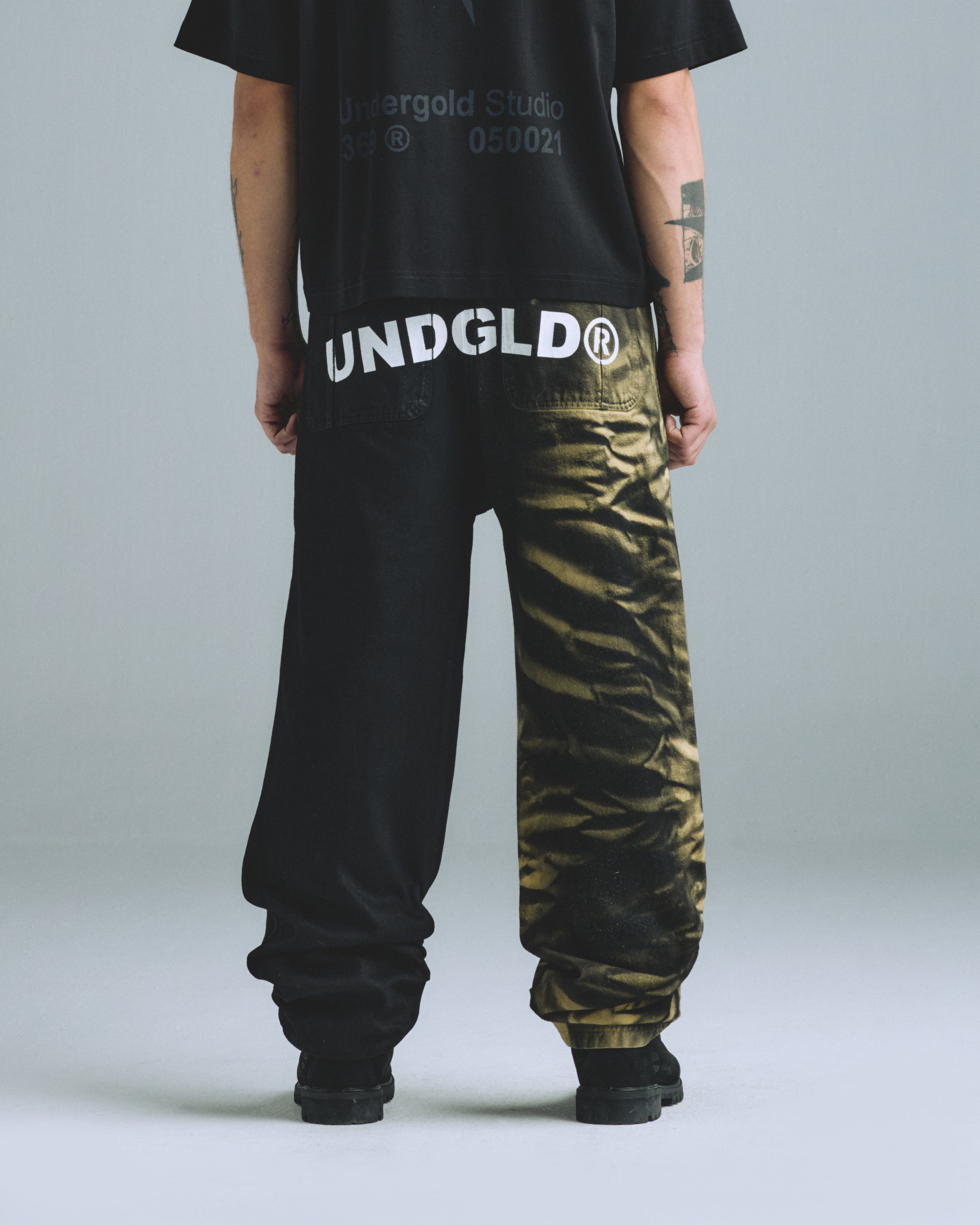 Gratia Plena Wide Jean Dual Black Gratia Plena Wide Jean Dual Black