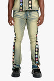 Groovy Stacked Flare Jean Vintage Blue Stacked Flare Jean Groovy Stacked Flare Jean Vintage Blue Stacked Flare Jean