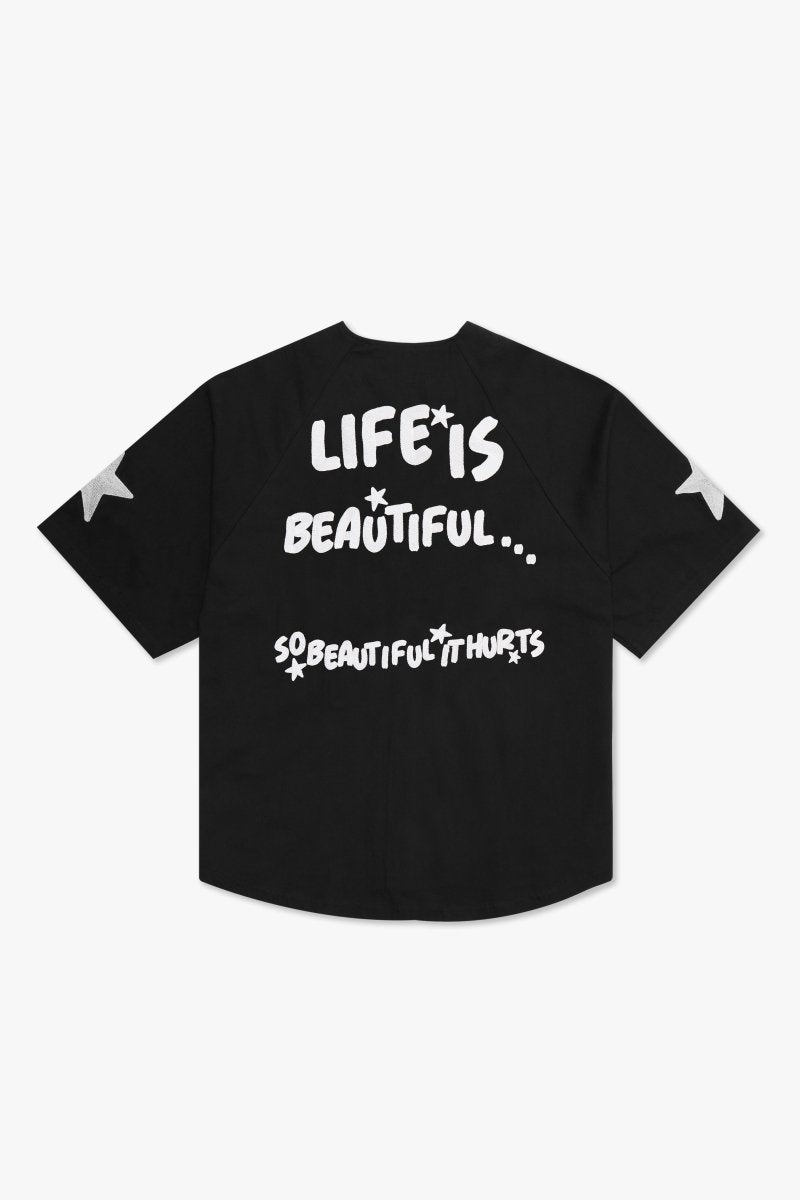 "GUIDANCE" BASEBALL JERSEY BLACK "GUIDANCE" BASEBALL JERSEY BLACK