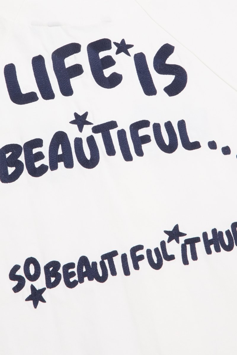 "GUIDANCE" BASEBALL JERSEY WHITE "GUIDANCE" BASEBALL JERSEY WHITE