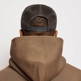 Old English Trucker Cap - Chocolate / White Old English Trucker Cap - Chocolate / White