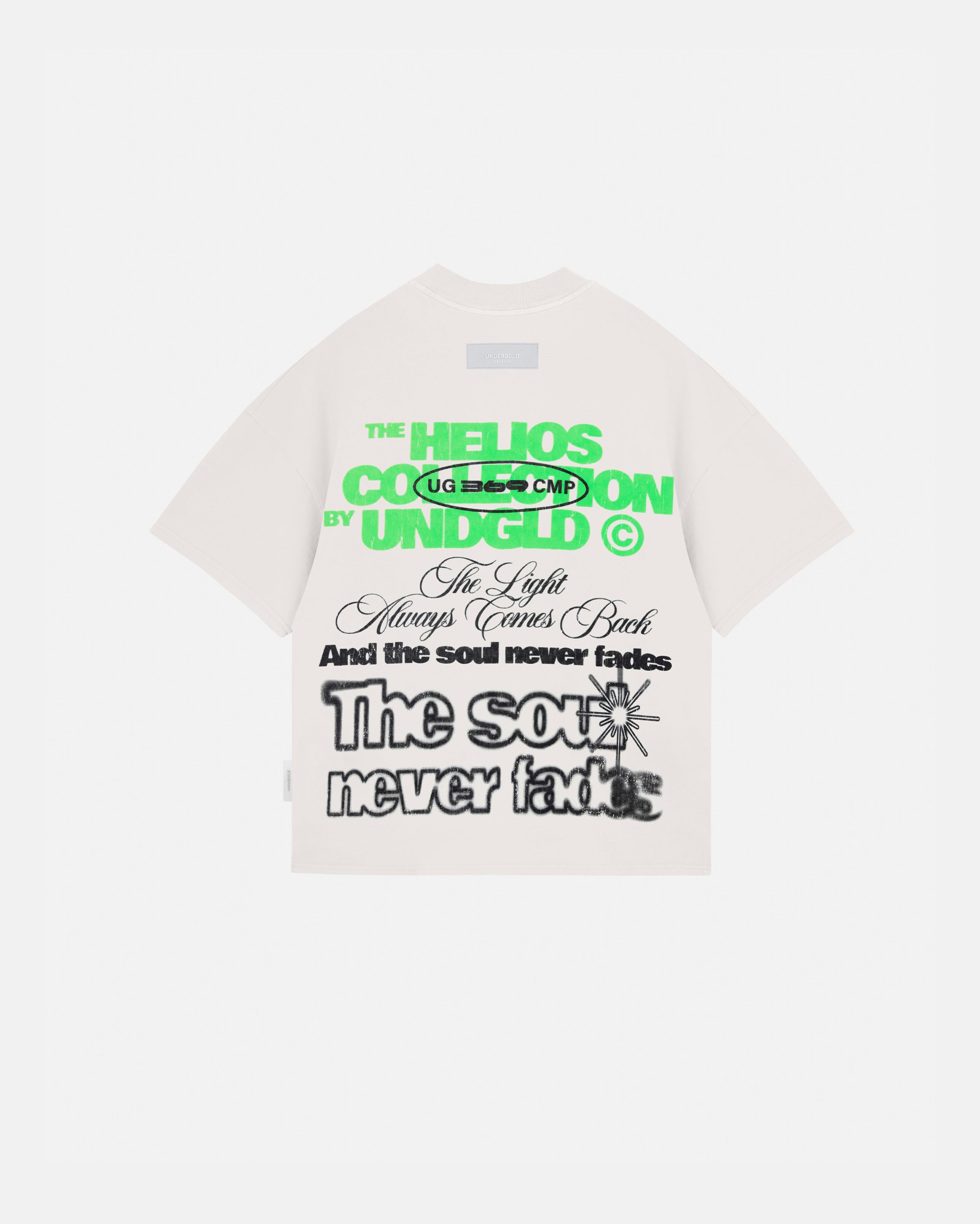 Helios Face Boxy Fit Tshirt White Helios Face Boxy Fit Tshirt White