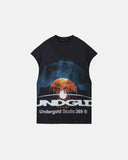 Helios Phases Sleeveless Tshirt Vintage Black Helios Phases Sleeveless Tshirt Vintage Black