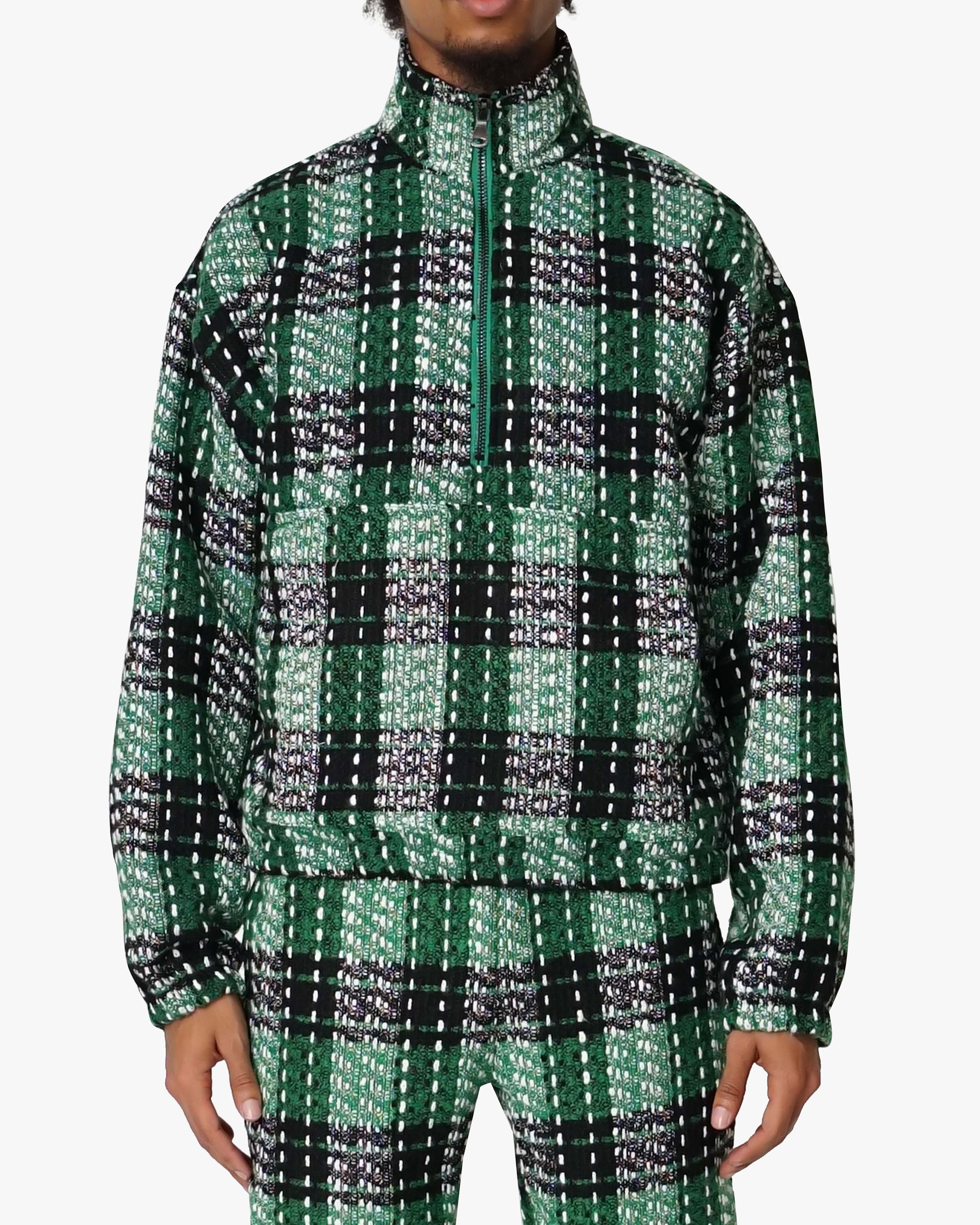 EPTM Flannel Half Zip Pullover - Green EPTM Flannel Half Zip Pullover - Green