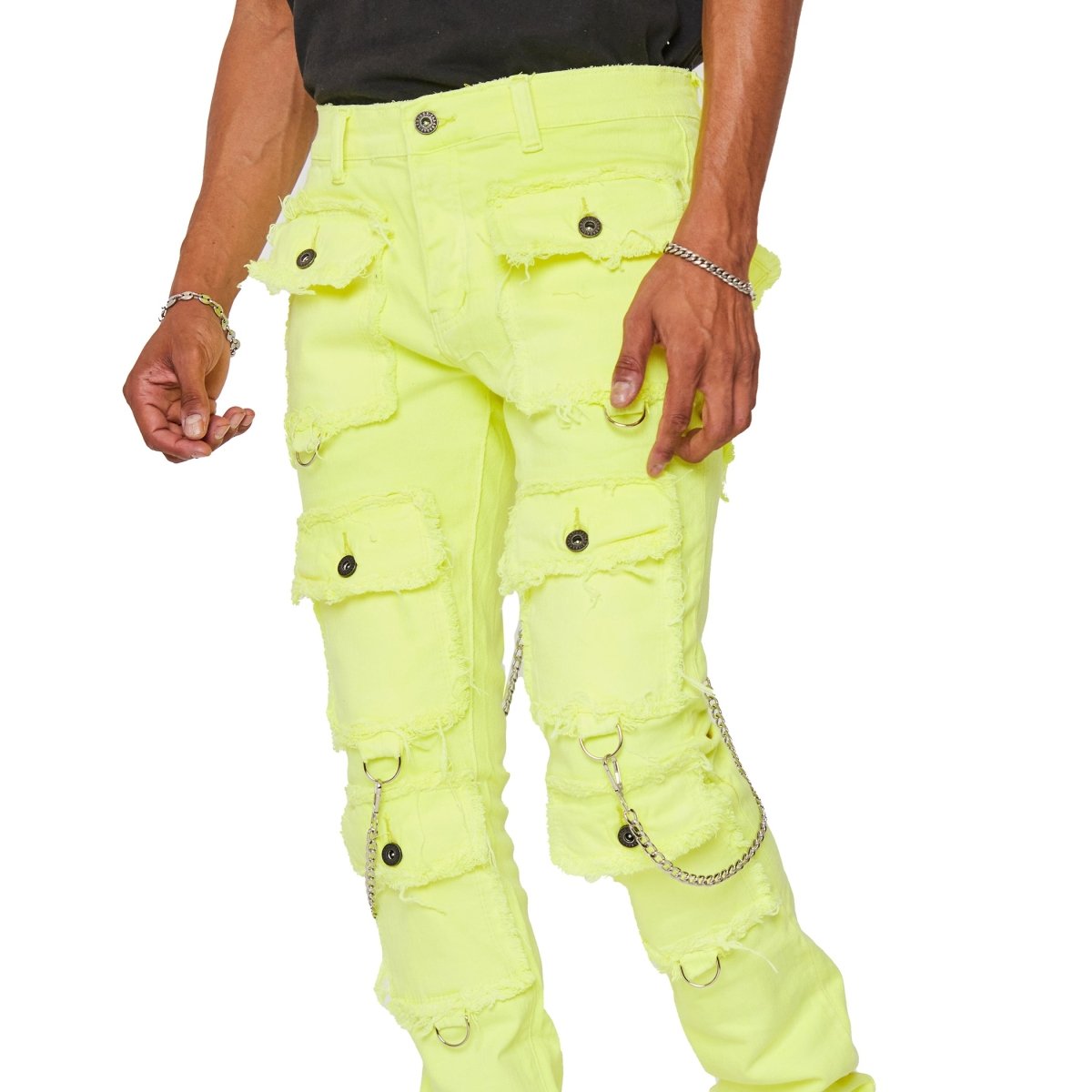 “HYBRID” JEANS VERDE LIME “HYBRID” JEANS VERDE LIME