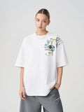 Floral Embroidery Logo Tee Floral Embroidery Logo Tee