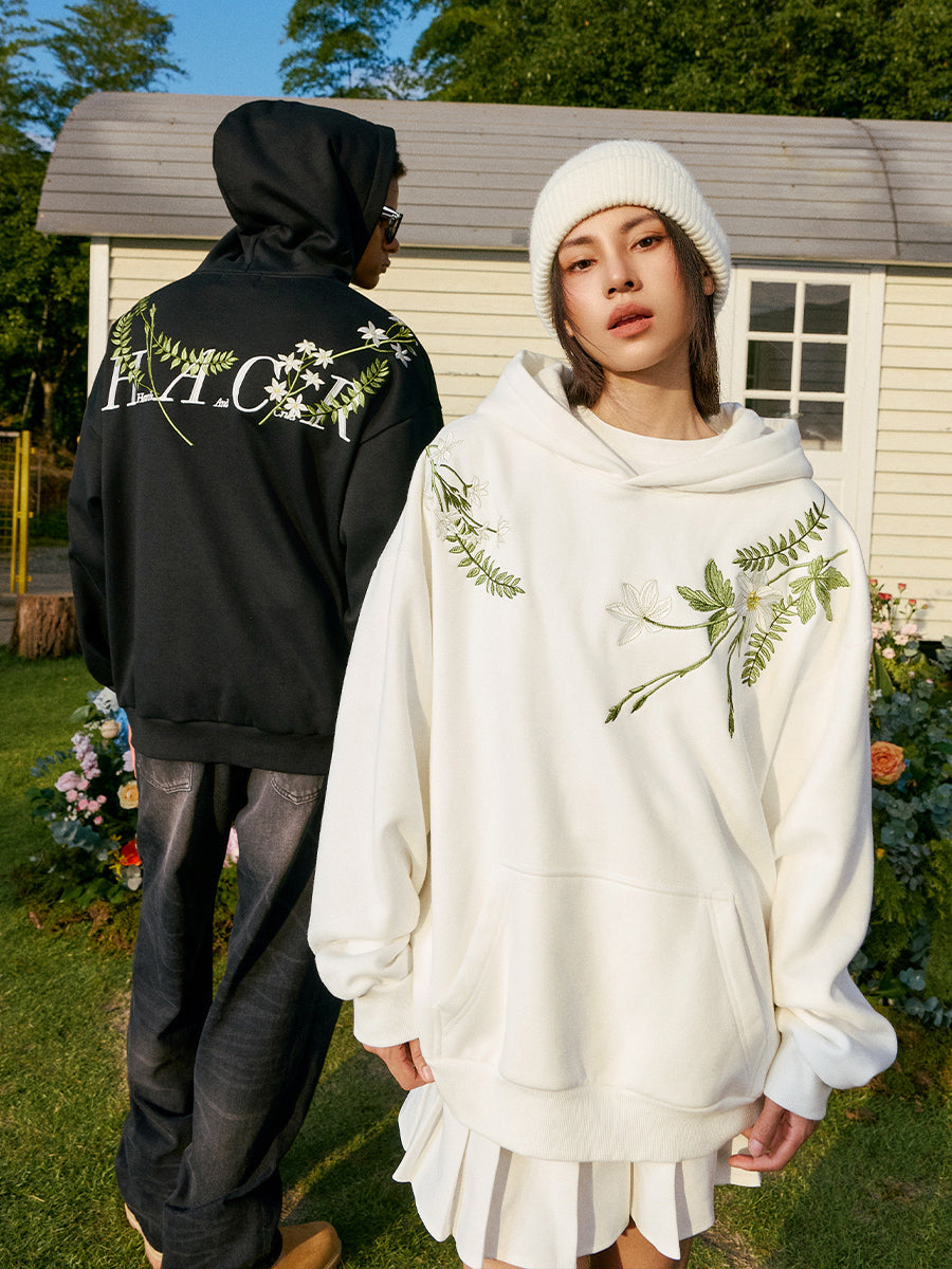 Brenches Embroidered Oversized Hoodie Brenches Embroidered Oversized Hoodie