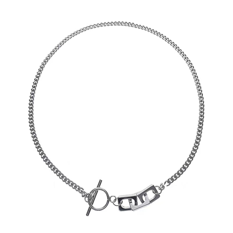 Metal Square Necklace Metal Square Necklace