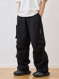 Zipper Pleated Paratrooper Pants Zipper Pleated Paratrooper Pants
