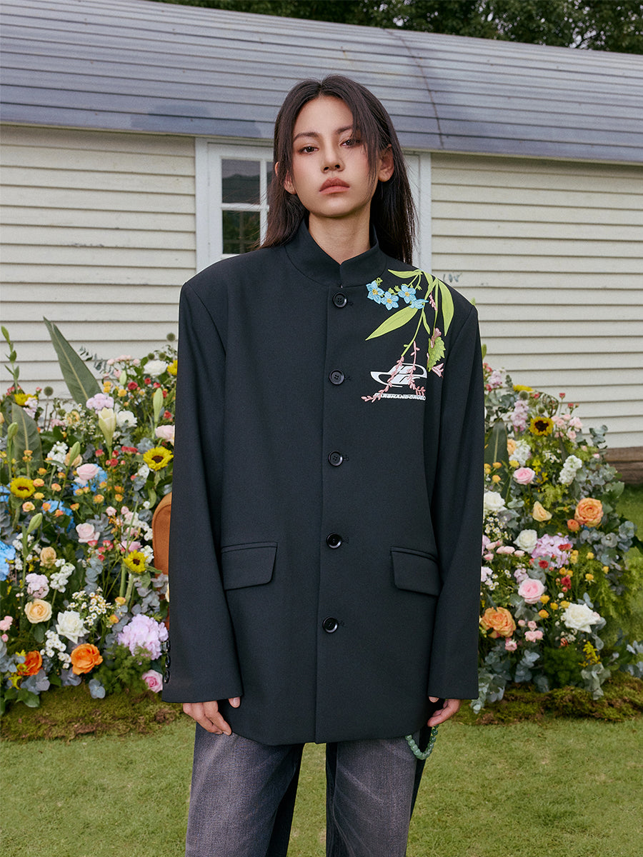 Floral Embroidery Suit Jacket Floral Embroidery Suit Jacket