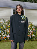 Floral Embroidery Suit Jacket Floral Embroidery Suit Jacket