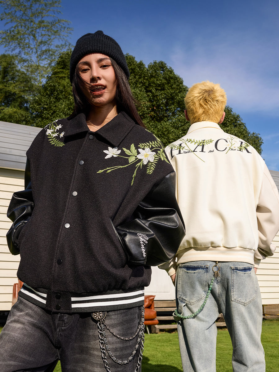 Brenches Embroidered Varsity Jacket Brenches Embroidered Varsity Jacket