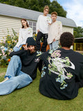 Floral Embroidered Logo L/S Tee Floral Embroidered Logo L/S Tee