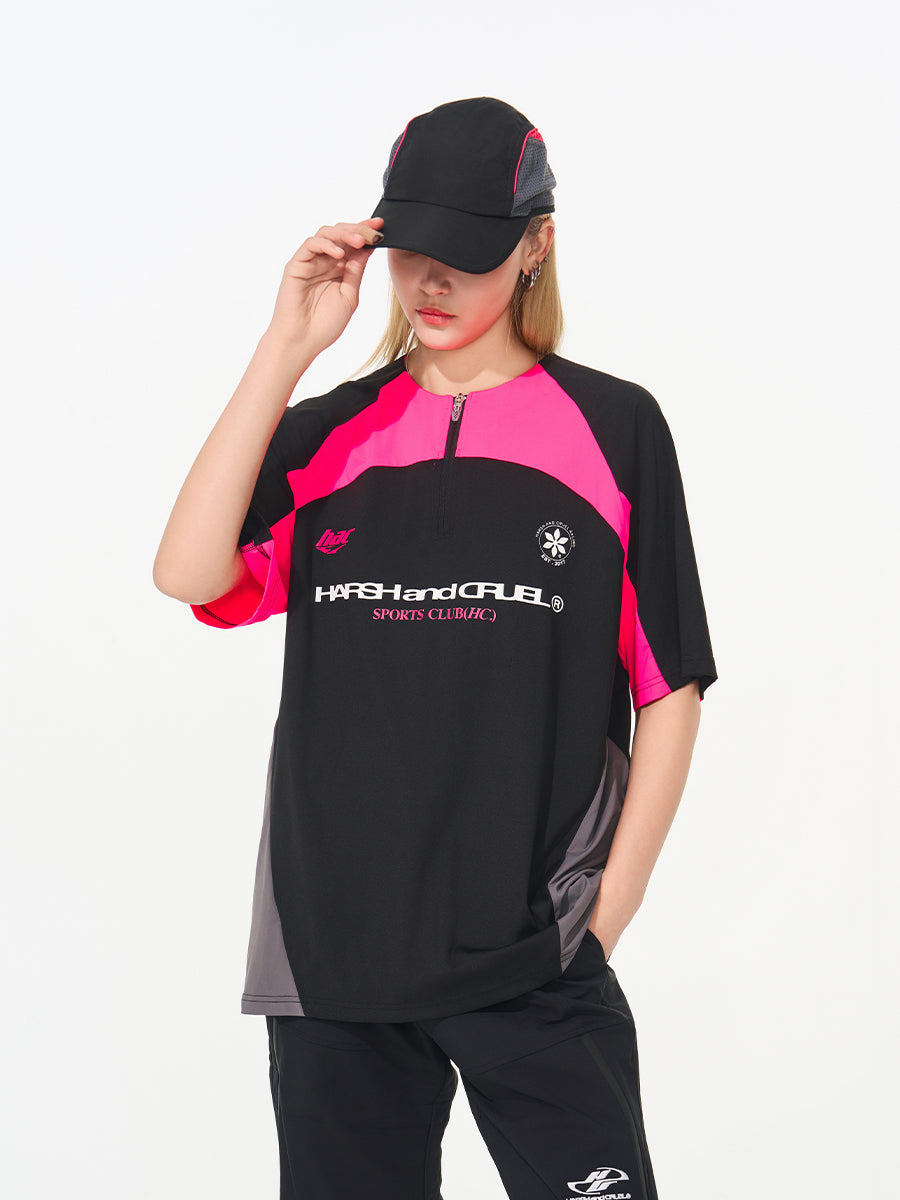 Cycling Half Zip Logo Tee Cycling Half Zip Logo Tee